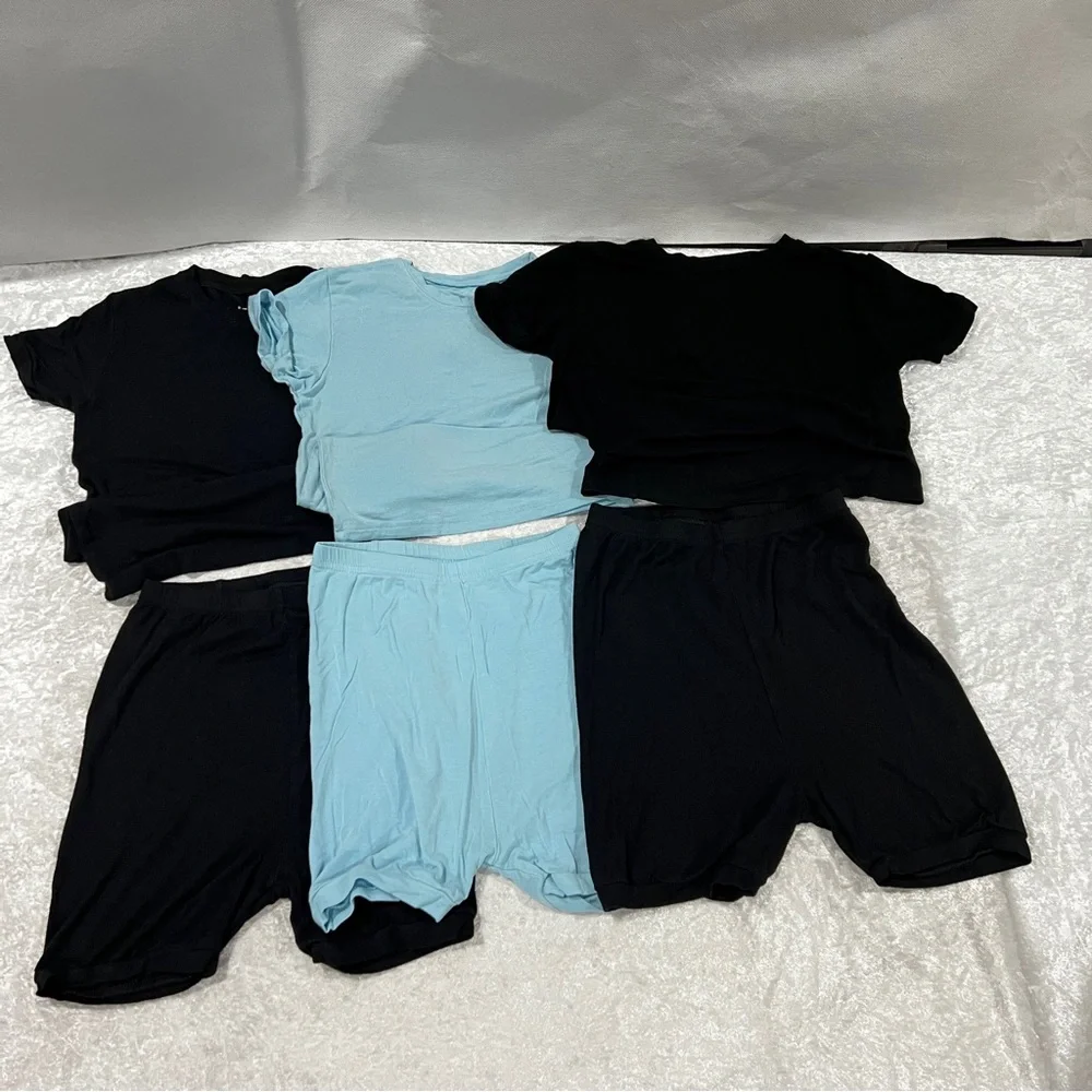 Vaenait Baby Lot Bundle 3 Pajama Set Black & Blue Size 8 Years (2XL) Boys Kids - Picture 1 of 9